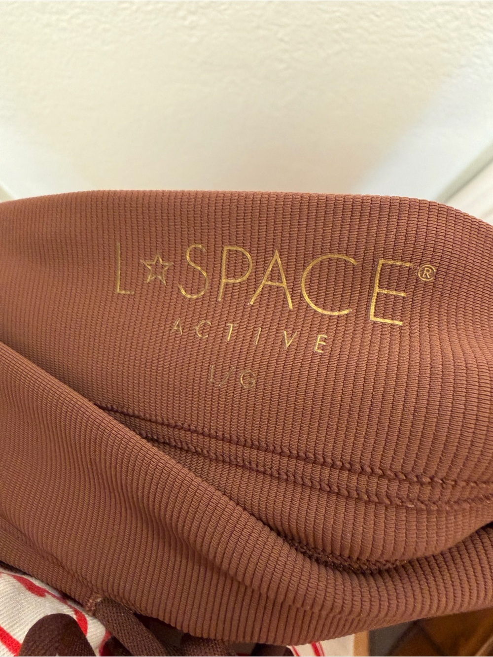 l*space Active Ribbed Leggings in Chestnut - Picture 4 of 5
